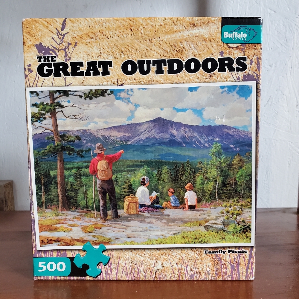 Buffalo Games 500-piece Jigsaw Puzzle | The Great Outdoors - Family Picnic